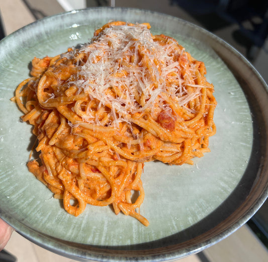 Kolbászos-paradicsomos spagetti 🍝