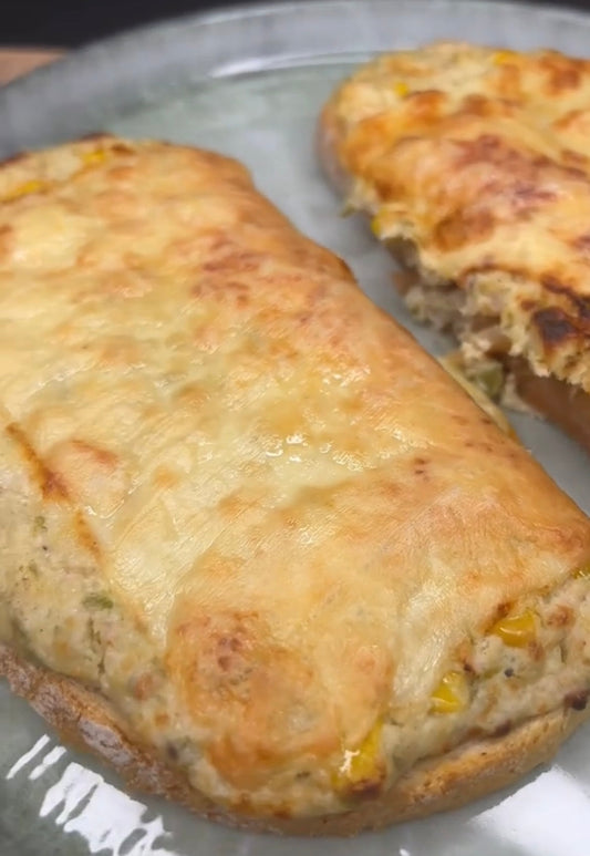 Sonkás-tejfölös melegszendvics 😍