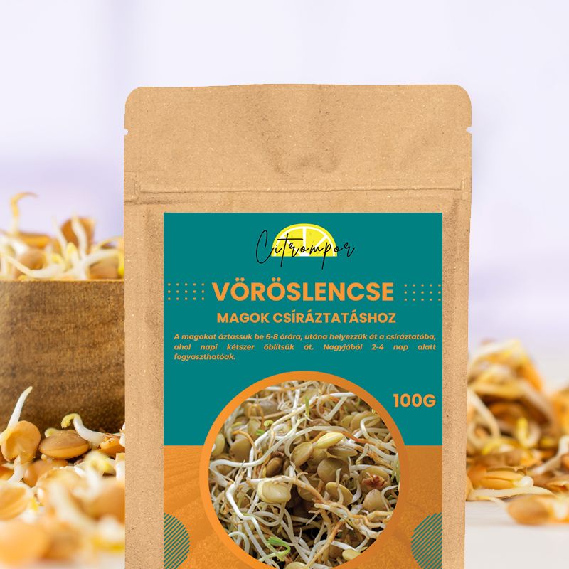 Vöröslencse Csíramagok XXL 100g