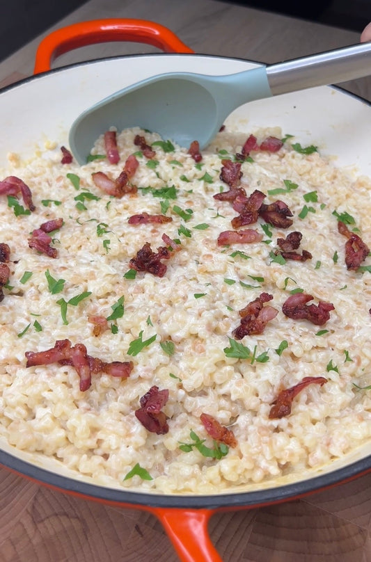 Sajtos-tejfölös tarhonya 😍