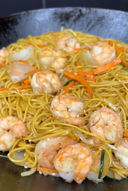 Ázsiai wokos tészta zöldségekkel 🦐