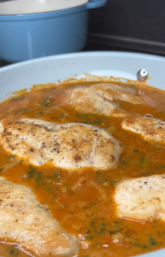 Paradicsomos-spenótos csirkés tészta 🍝