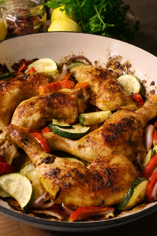 Piri piri csirkecomb sült zöldségekkel 🍗🌶️