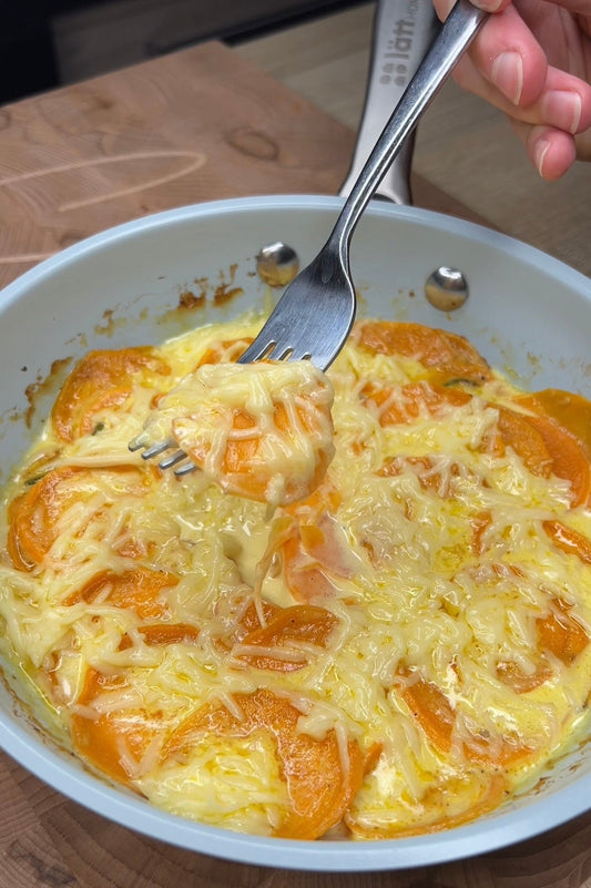 Édesburgonya gratin mentesen 🍠