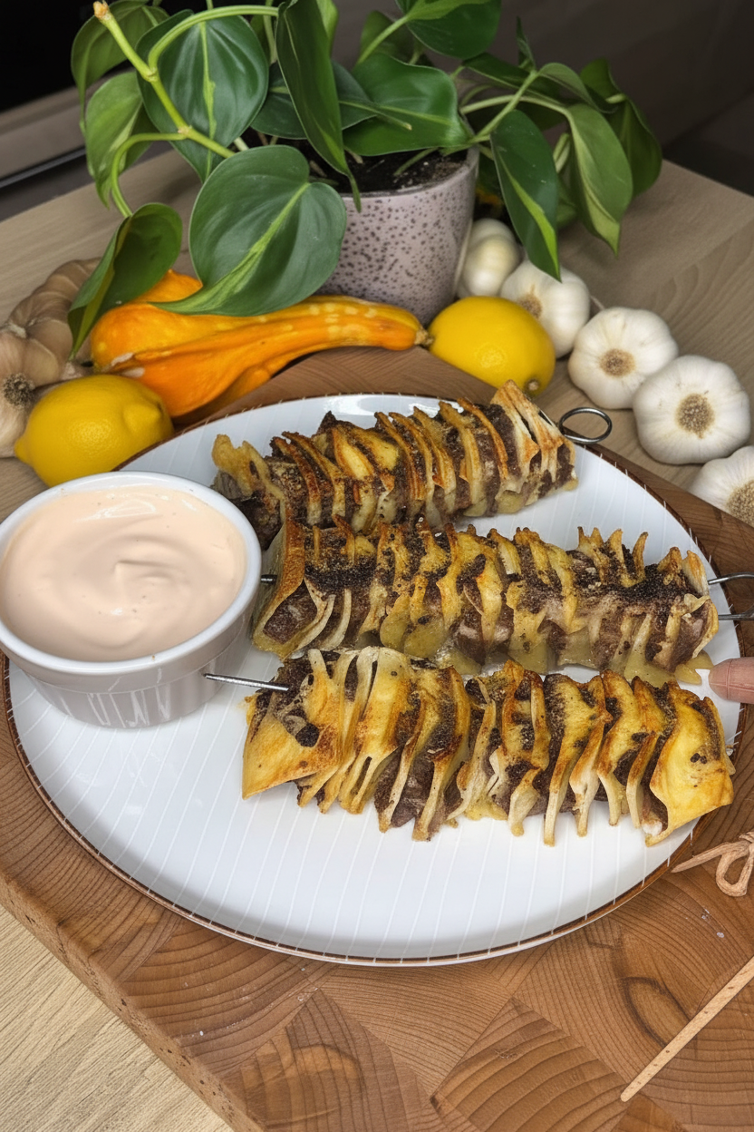 🌯 Sajtos kebabos tortilla nyárs air fryerben