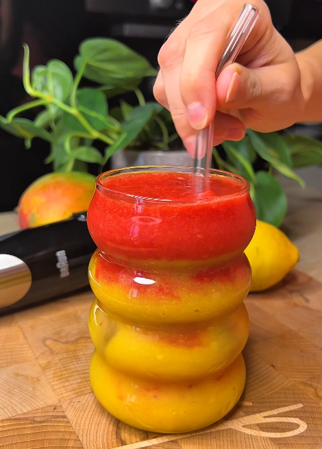 🍓🍑 Nyári naplemente smoothie