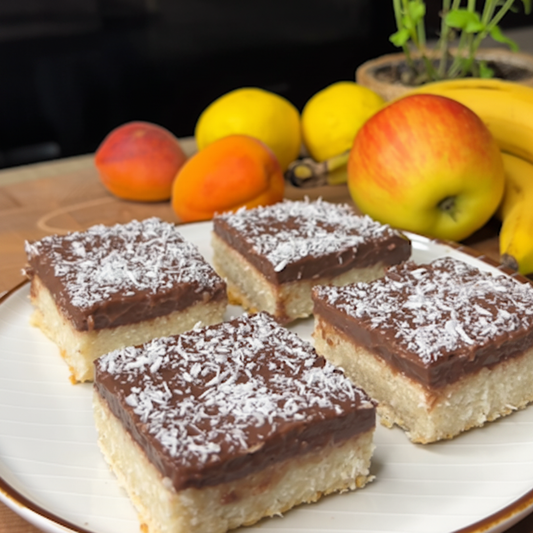 Kókuszos-csokis grízes kocka 🥥🍫