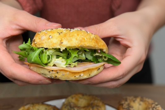 Gyors cottage sajtos bagel 🥯