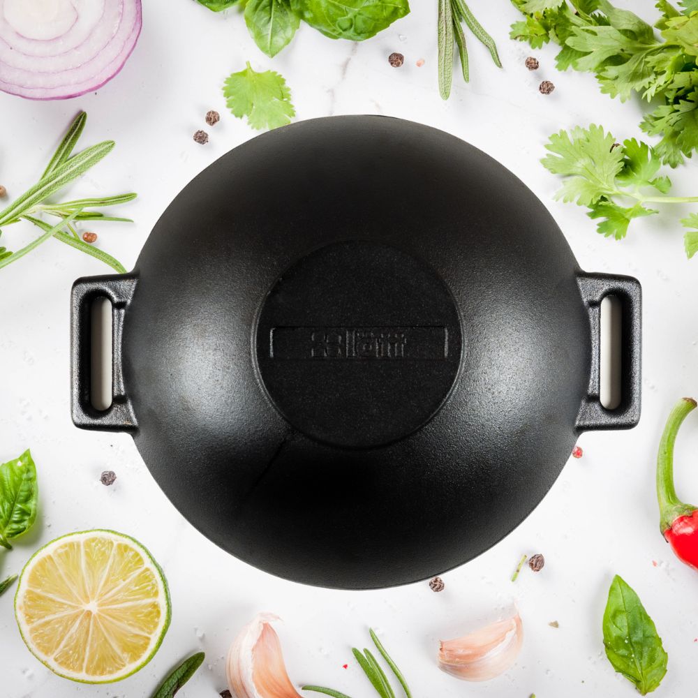 Prémium Öntöttvas Wok