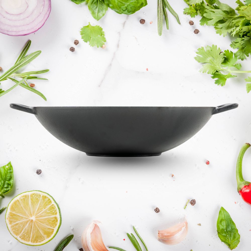 Prémium Öntöttvas Wok
